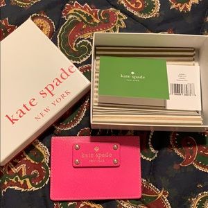 Kate Spade Wellesley Card Case In Fiestarose